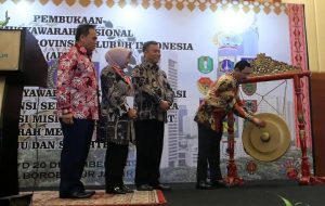 SEKJEN KEMENDAGRI Dr. Hadi Prabowo, MM saat membuka Munas ADPSI Tahun 2019